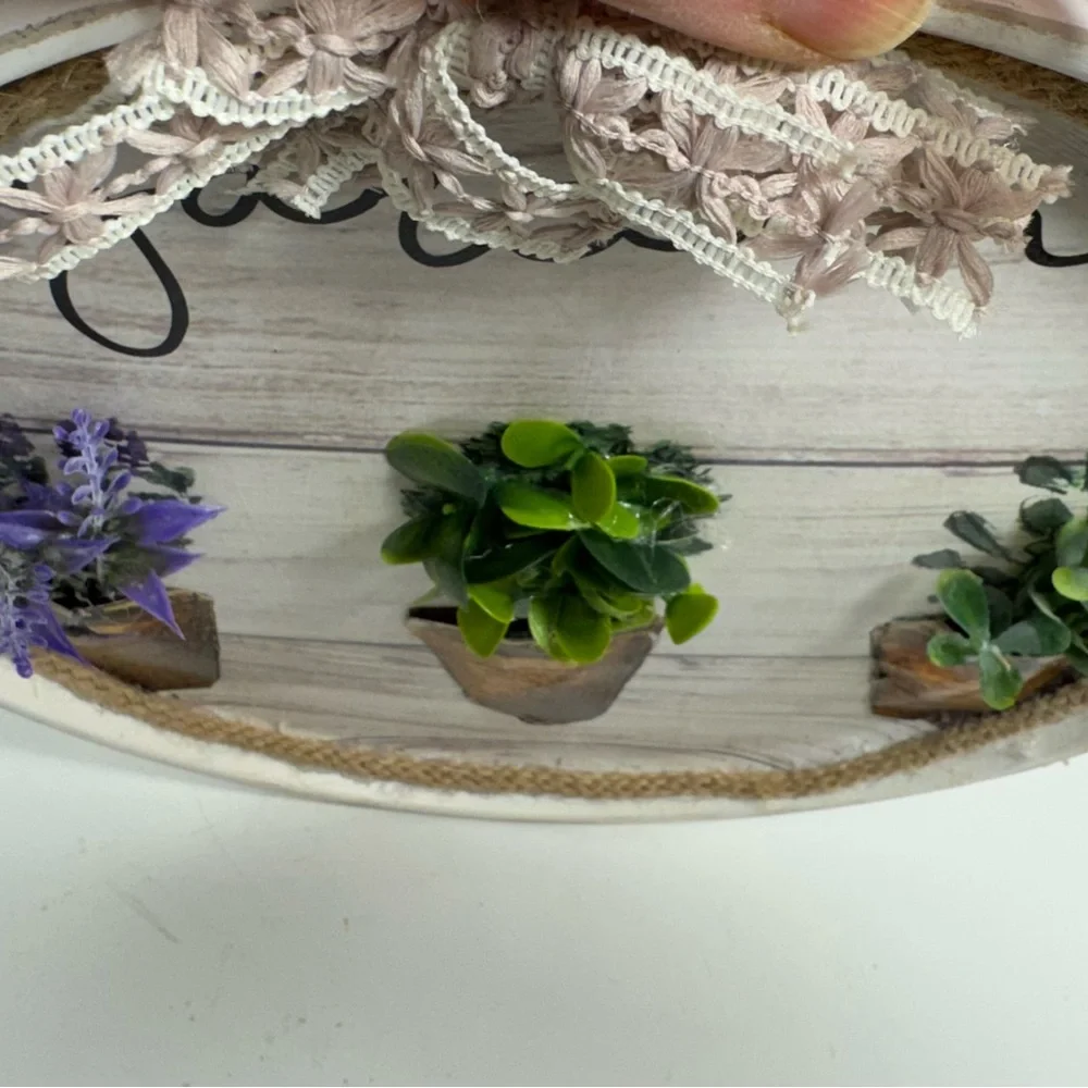 New 3D Handmade Garden Decor with Potted Plants